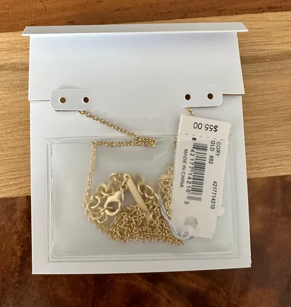 Kendra Scott NWT Cory Necklace Gold Rose Quartz - Image 3