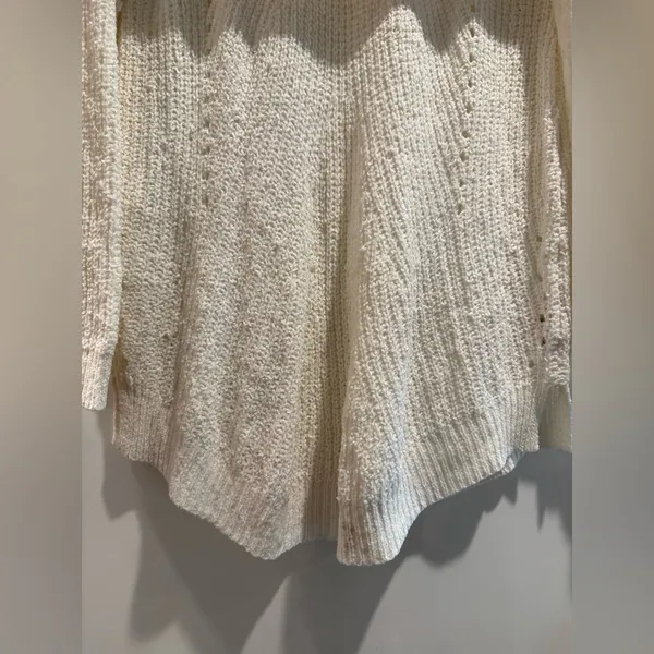 Anthropologie‎ Moth Lucerne Off-the-Shoulder Sweater Cream White Size M - Image 5
