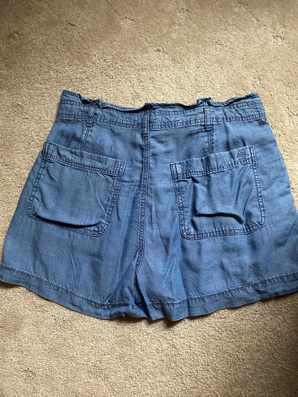 High Waisted Button Up Shorts - Image 2