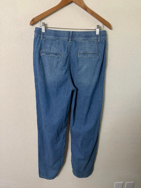 Free‎ People We The Free Luna Denim Pull On Pants Womens Size XS - Image 10