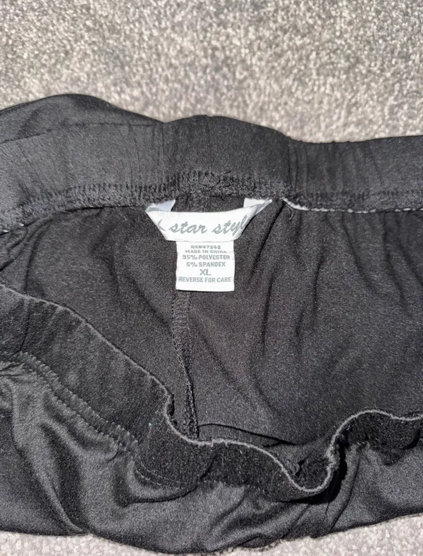 Black Biker Shorts Size XL - Image 3