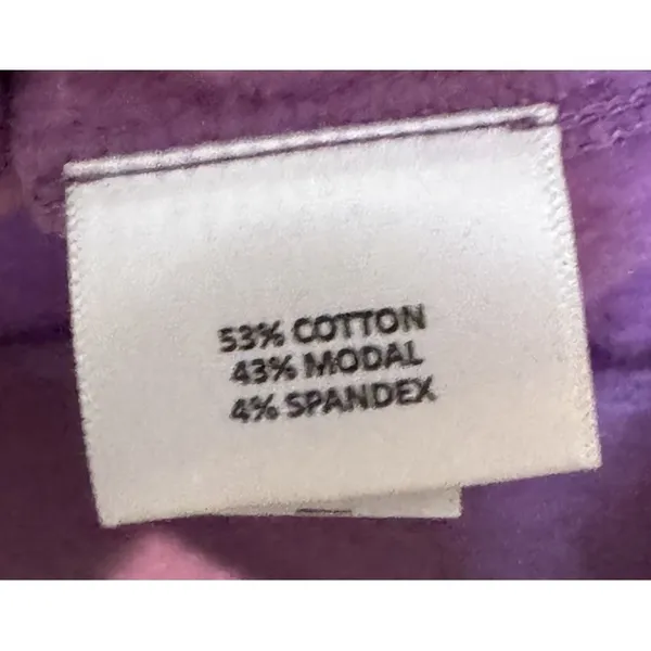 Peter Millar Women's Sweatshirt Hooded Long Sleeve Relaxed Pullover Purple Large - Image 5