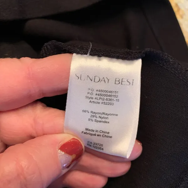 Aritzia SUNDAY BEST Black Knit Short Sleeve Mini Dress Size 6 M Small Stretch - Image 8