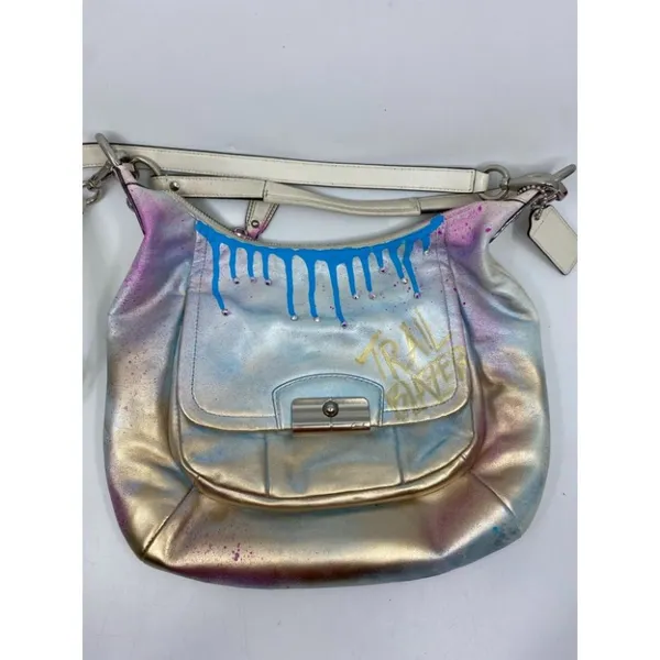 Coach Leather Crossbody Multicolor Customized - Image 3