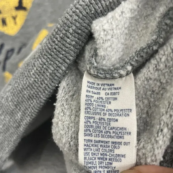 American Eagle Alpine Chalet Hoodie Women XL Gray Y2K Pullover‎ - Image 4