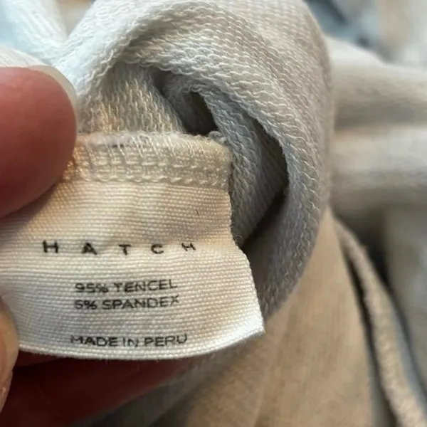 Hatch Size 1 US S Maternity Lounge Pants Joggers Grey Spacedye Pockets Casual - Image 4