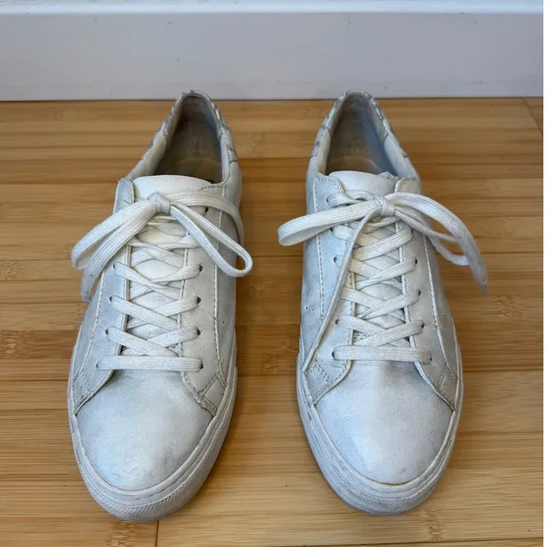 No Name Women's Arcade Metallic Lace Up Sneakers White Silver Size 9 / 40 - Image 3
