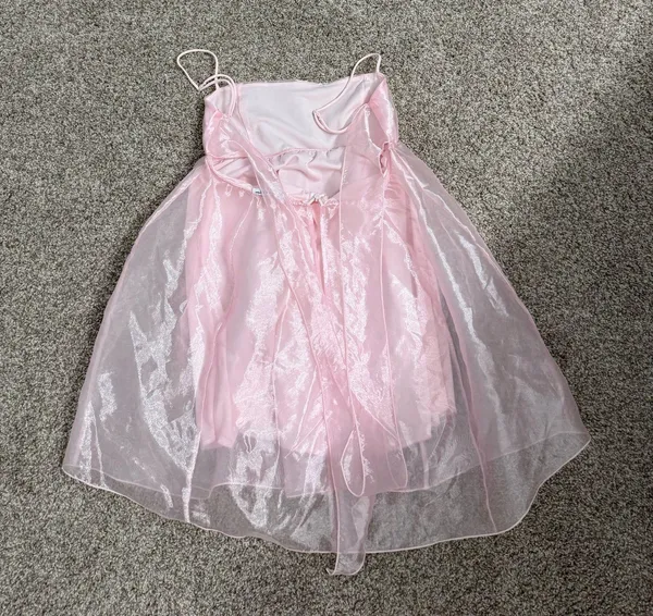 Lucy in the Sky Mini Dress Pink Babydoll - Image 2