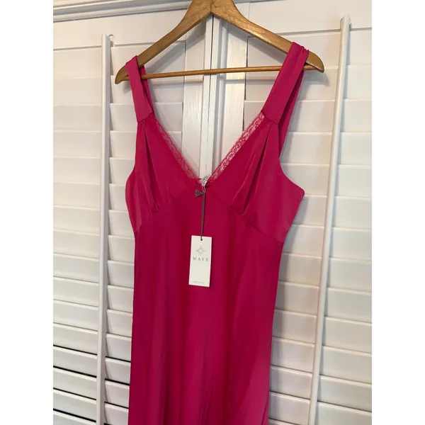 WAYF Pink Midi Dress Size‎ Large - Image 3