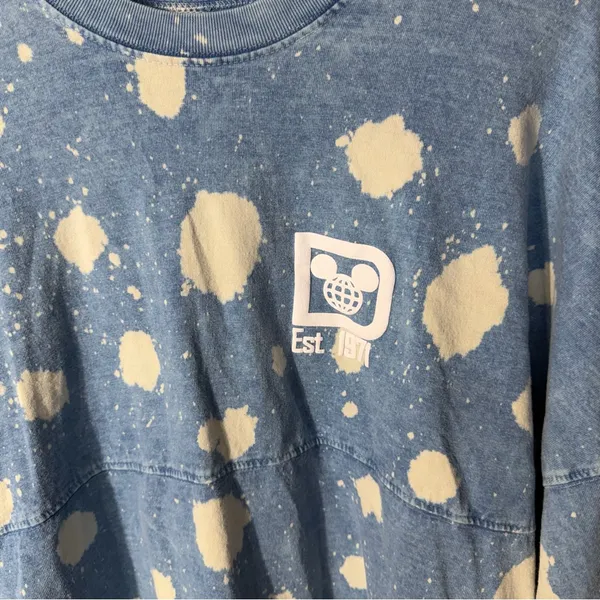 Walt Disney World Denim Bleach Spirit Jersey Size Medium - Image 5