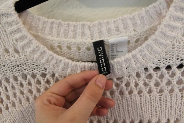 Light Pink Crochet Sweater - Image 3