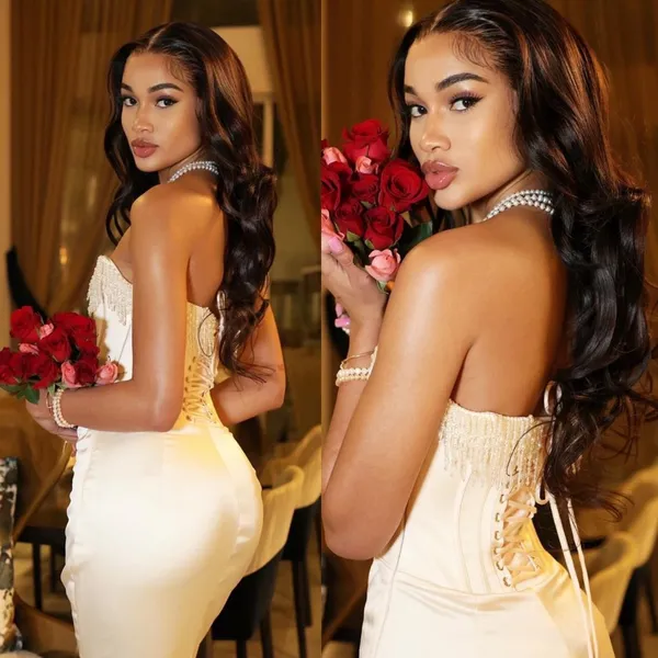 House of CB 'Nalita'‎ Vintage Cream Embellished Strapless Midi Dress NWOT Size M - Image 16