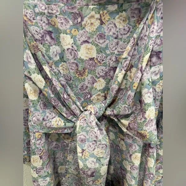 ASTR The Label Long Sleeve Mini Floral Dress in Lavender Romantic Boho Garden - Image 6