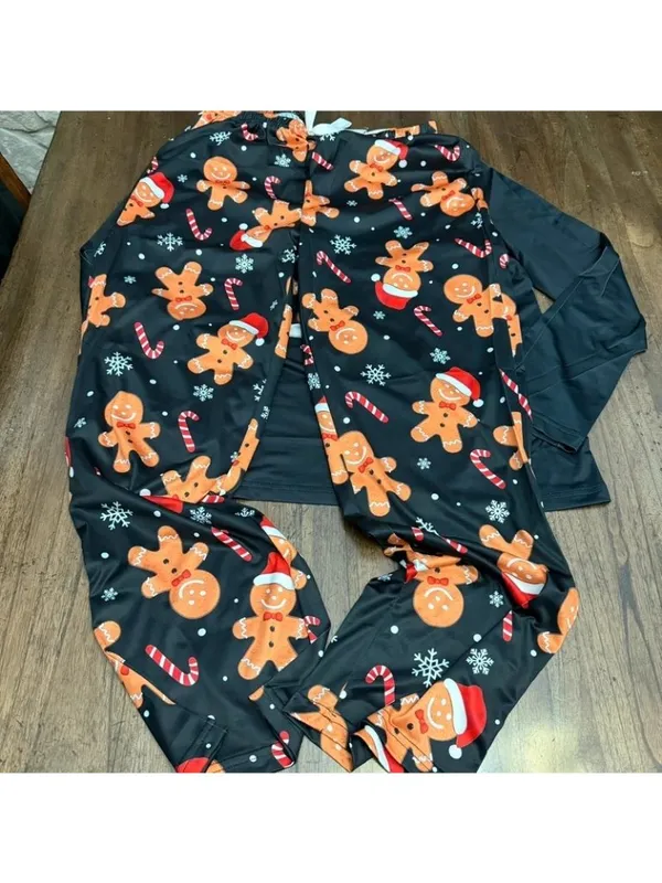 Women’s Christmas pajama set Black Size L - Image 3