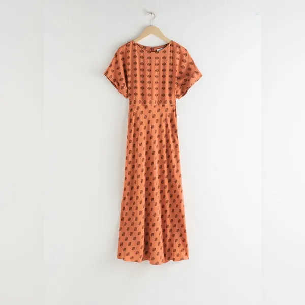 & OTHER STORIES Short Sleeve Printed Maxi Dress - Image 3