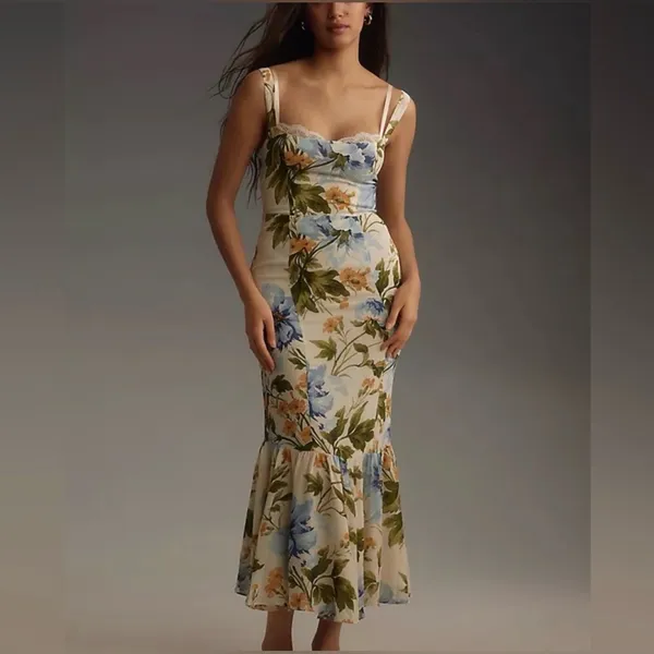 REFORMATION Irisa Dress In Botanis, Size 2, $278 - Image 9
