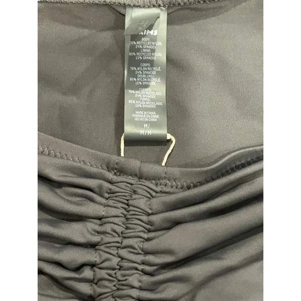 Skims Swim Ruched Mini Skirt - gunmetal Size M NWT ( sold out) - Image 7