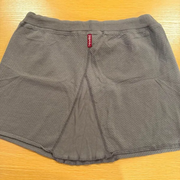 vintage y2k Hard Tail Forever grey/brown mini skirt size medium 100% cotton - Image 5