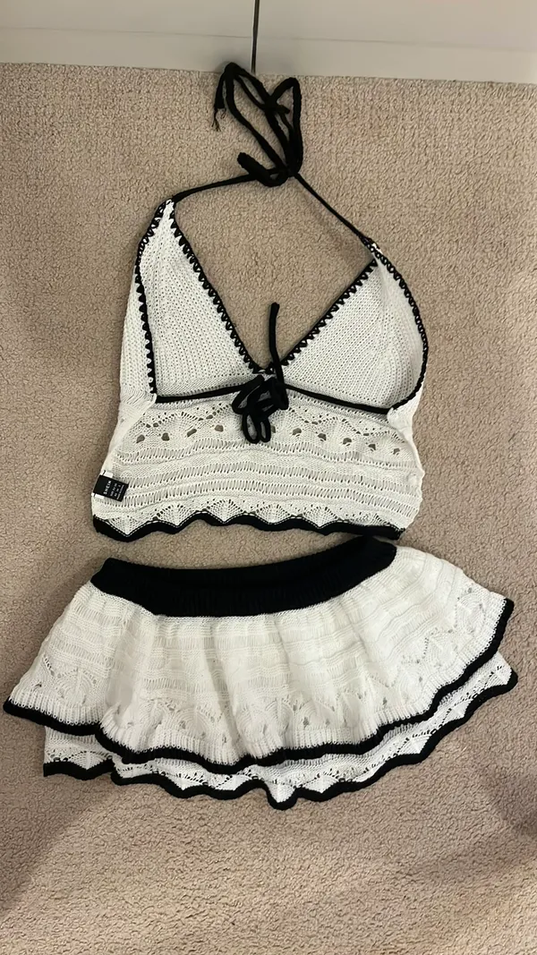 Skirt and tank top crochet set - Image 2