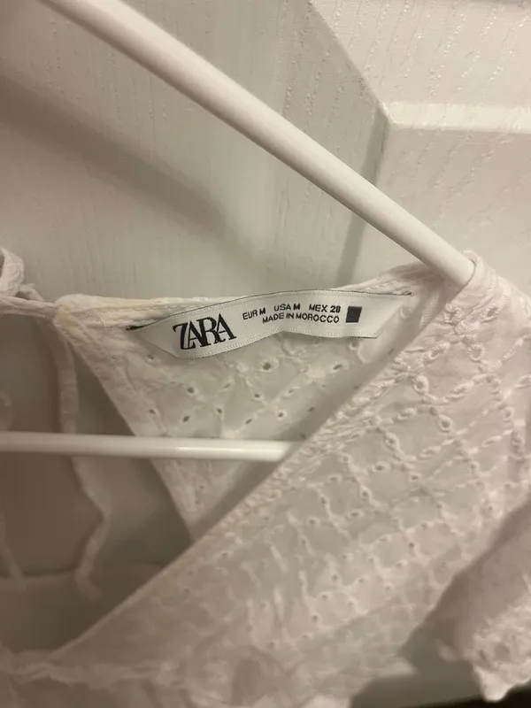ZARA White Mini Dress - Image 2