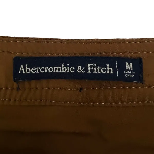 Abercrombie & Fitch Button Front Solid Mini Skirt Brown Boho Suede Size M - Image 4