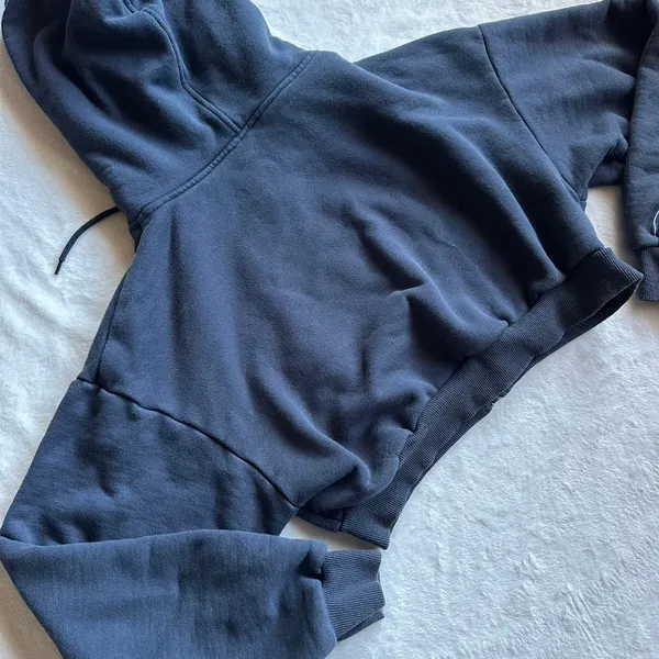 Outcast Clothing Nya Cropped Hoodie Vintage Navy - Image 9