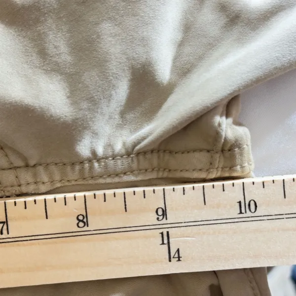 537 | American Eagle High-Rise Jegging‎ Khaki Tan Stretch Skinny Jeans 8 Short - Image 7