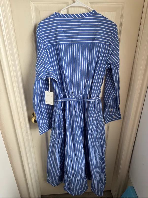 Free Assembly Striped Dress Blue Size XXL - Image 3