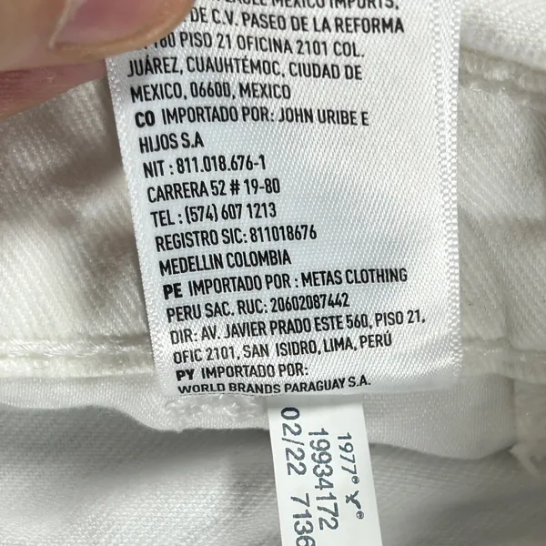 American Eagle White Denim Rainbow Strap Shortalls Overalls NWT - Image 8