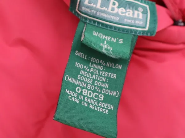 L.L.Bean Women’s Reversible Red Large Goose Down Puffer Vest Full Zip Outdoor - Image 5