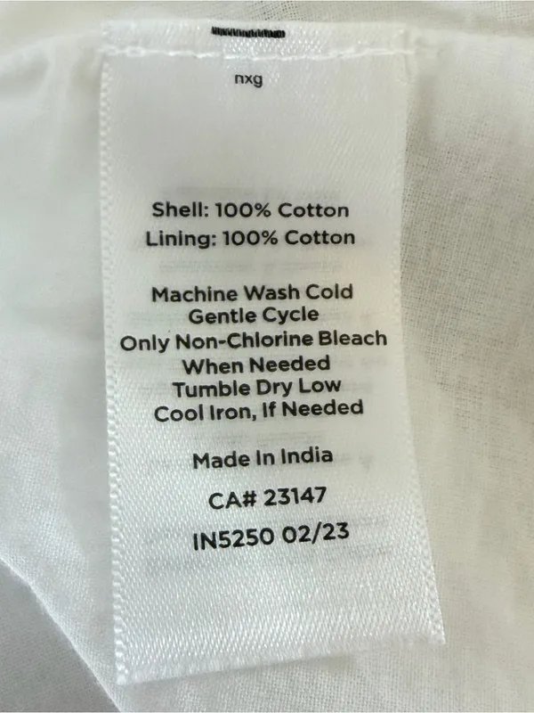 Talbots Crinkle Gauze Tiered Midi Skirt Womens M White Lined Peasant Cottage - Image 7