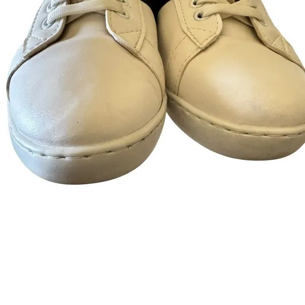 Gucci "Ace" leather low-top sneakers with crocodile-embossed leather trim SZ 36. - Image 5
