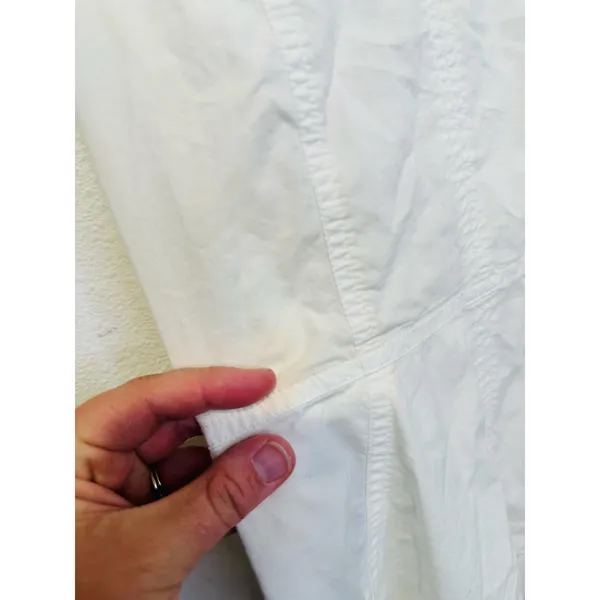 DUNST Women's White Flattering V-Neckline Skirt Flowy A-Line Maxi Dress Size XS - Image 6