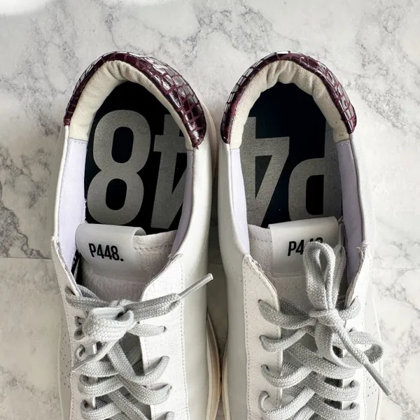 P448 Jack Perforated Sneaker in Gray Lilac - Image 10