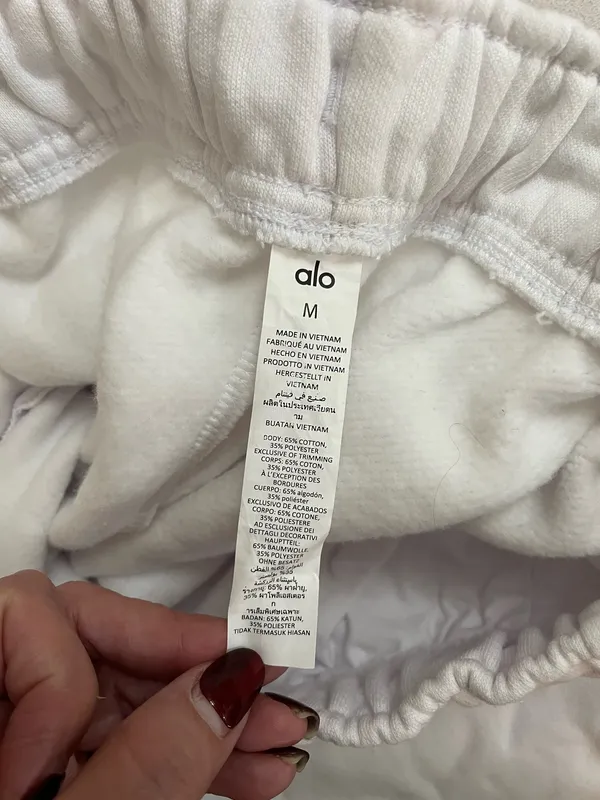 Alo Yoga Accolade Joggers Sweatpant white Size M - Image 7