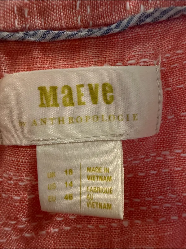 Maeve by Anthropologie Sleeveless Button Down Shirt - Image 4