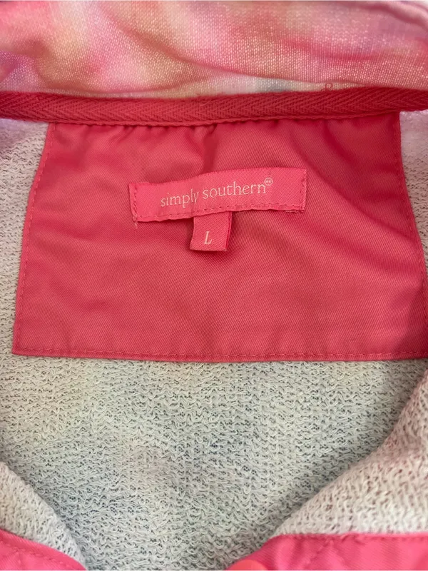 Simply Southern Pastel Tie-Dye Pullover with Pink Accents - Image 5