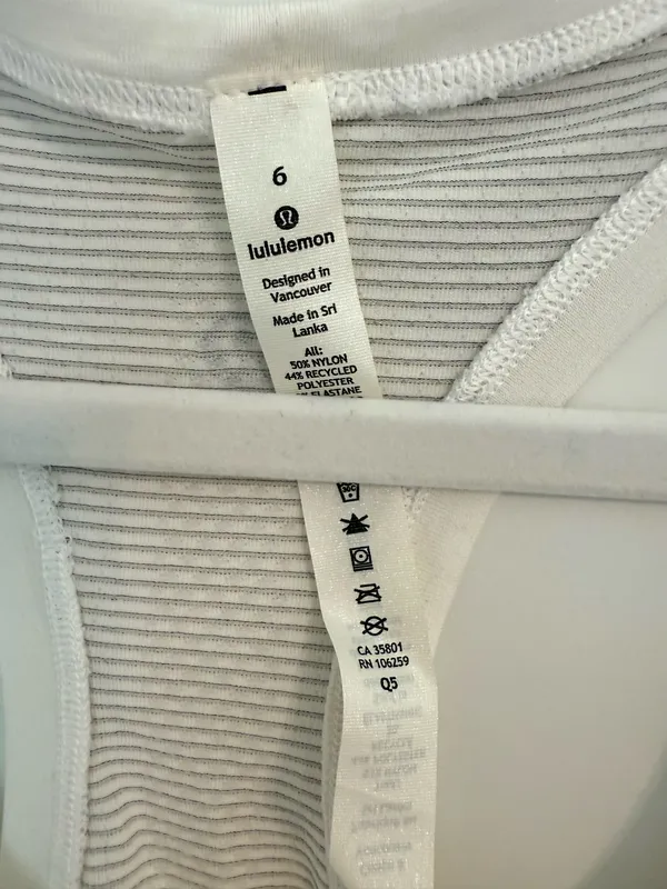 White Lululemon Swiftly Tech Tank Racerback Top - Image 5