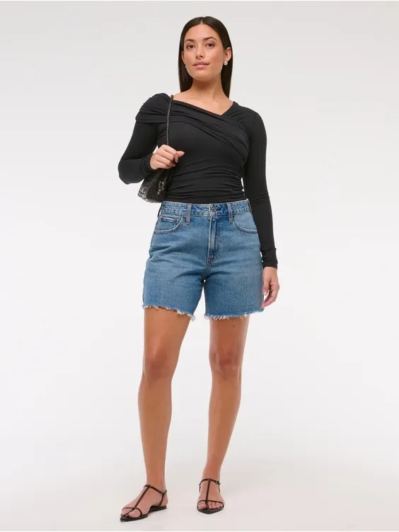 Abercrombie Curve Love High Rise Loose Short | 29 - Image 3