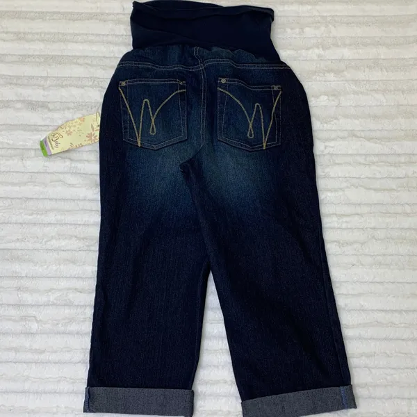 Motherhood Maternity NWT Oh Baby! by‎ Jean Crop - Image 2