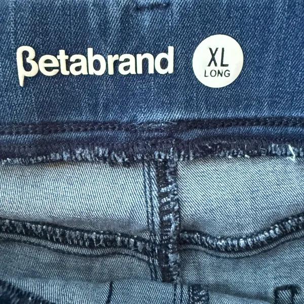 Betabrand Women's Stretch Straight Leg Denim Pants Size XL Long - Image 5