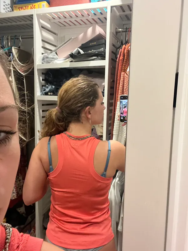 hot pink racerback tank top - Image 3