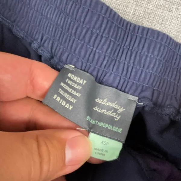 Saturday Sunday By Anthropologie Sweatpants Womens XS Petite Blue Elastic Waist - Image 7