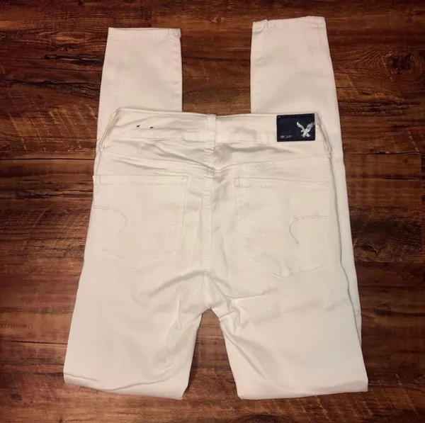 American Eagle Super Stretch White Jeggings - Image 3