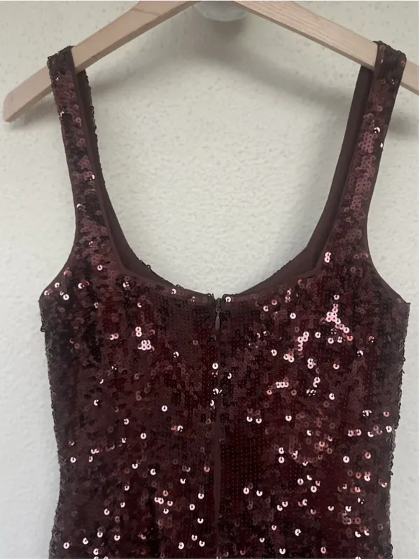 & Other Stories Strappy Sequin Midi Dress Women’s Size 0 Cocktail Party Evening - Image 7