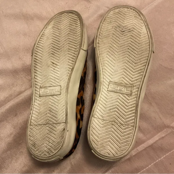Lauren Ralph Lauren Cedar II Slip On Shoes Womens 6B Leopard Print Calf Hair - Image 9