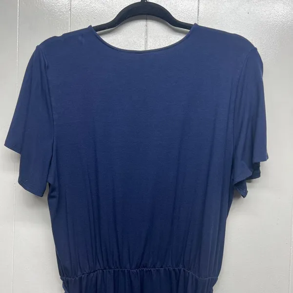 Old Navy Womens Dress Large Embroidered Flutter Sleeve Midi Stretch Boho Western - Image 11