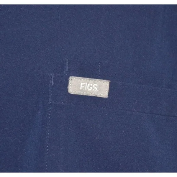 FIGS Ladies Technical Blue V-Neck Short Sleeve Scrubs Shirt Top Size XL Workwear - Image 4