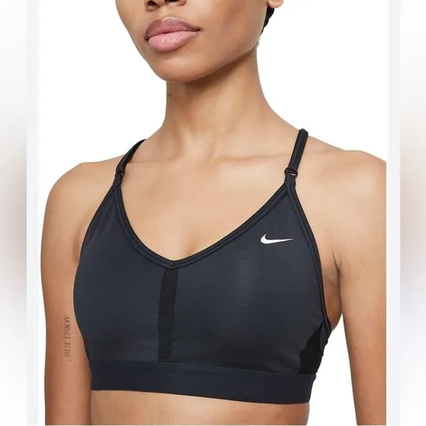 Nike Indy wire-free black sports bra large - Image 2