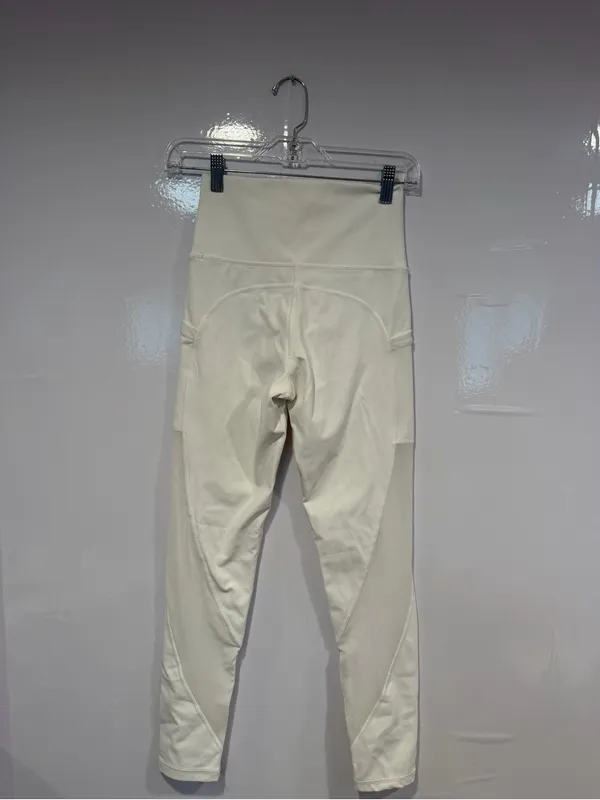 Aerie‎ offline High-Waist White Cream Leggings with mesh Side Pockets - Image 4